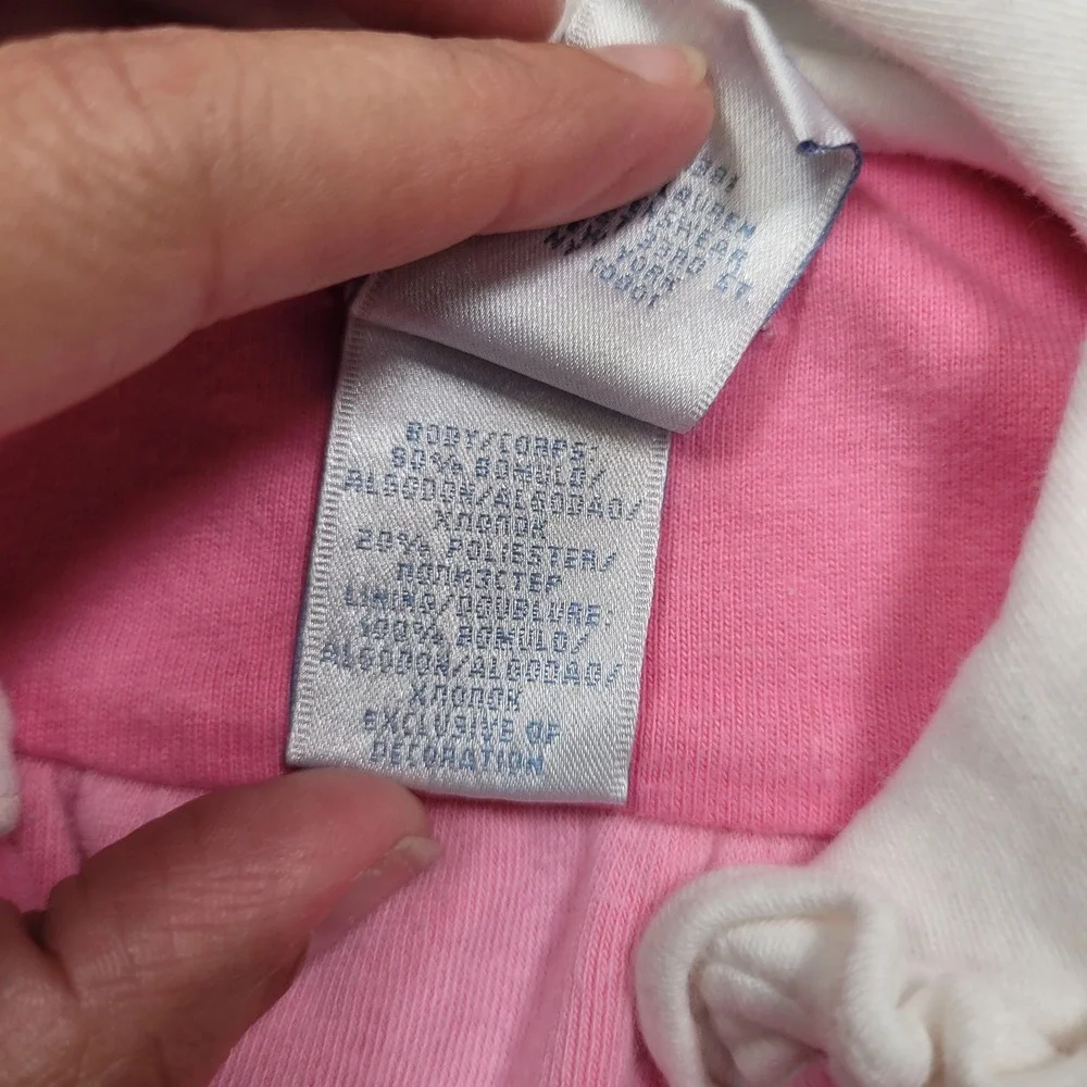 Ralph Lauren Pink Velour Peter Pan Collar Baby Dress 3M